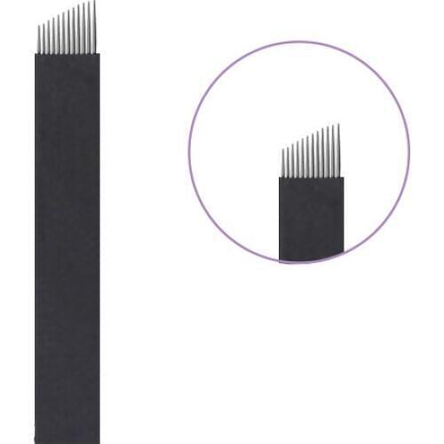 0.18mm Microblading Needles 12 Flex Lamina Agulhas Tebori Tattoo Needle for Permanent Makeup Eyebrow Lip 3D Embroidery