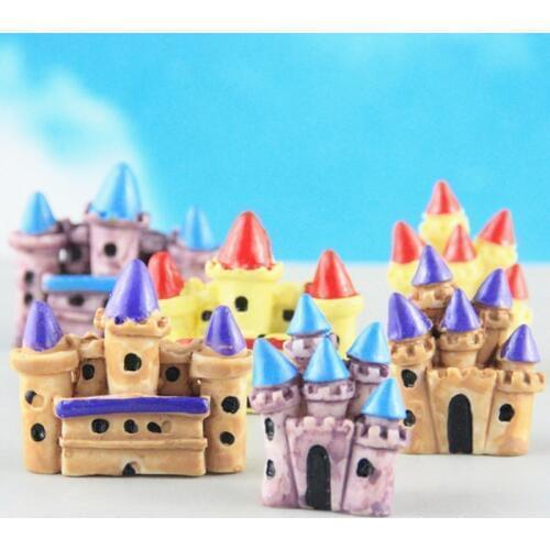 Artificial Castle House Cottage Miniature Fairy Garden Home Houses Decoration Mini Craft Micro Landscaping Decor DIY Accessories