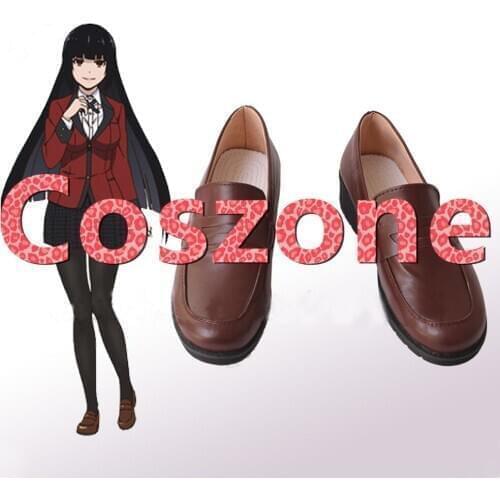 Kakegurui Compulsive Gambler Yumeko Jabami Saotome Meari Runa Yomozuki Cosplay Shoes Boots Halloween Costume Accessories