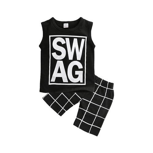 Newborn Toddler Infant Kids Baby Boy Clothes T-shirt Tops+Pants Outfits Set