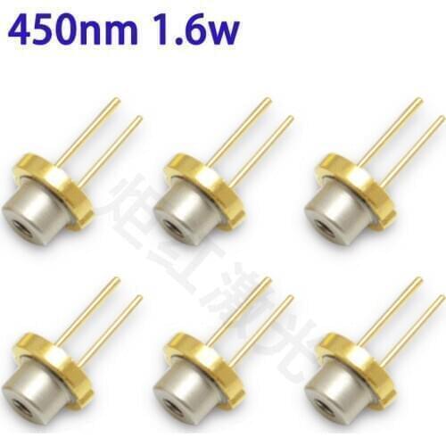 5PCS Sharp GH04C01A2G φ5.6mm Blue 450nm 1.6W 1600mw Laser Diode / High Power