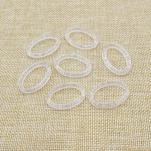 New arrival! 35x23mm frosted Oval ring clear Acrylic Connector for Earrings accessories parts,hand Made Jewelry Earring DIY