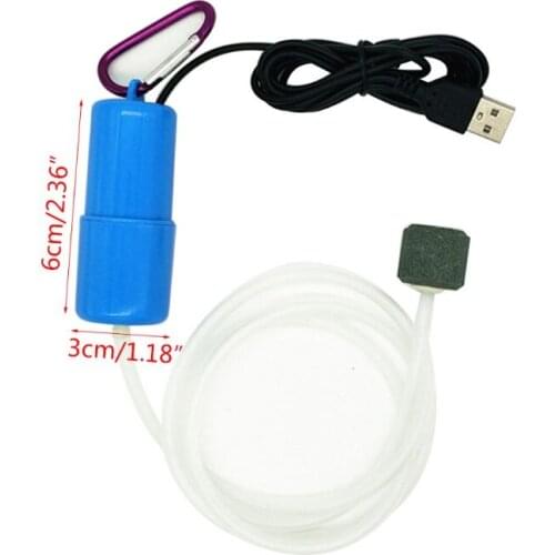 Portable Mini USB Aquarium Fish Tank Oxygen Air Pump Mute Energy Save Compressor Aquatic Terrarium Accessory