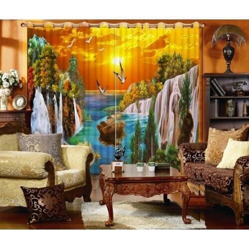 Photo Customize size New Romantic 3D curtains curtains for living room curtains curtain home bedroom decoration