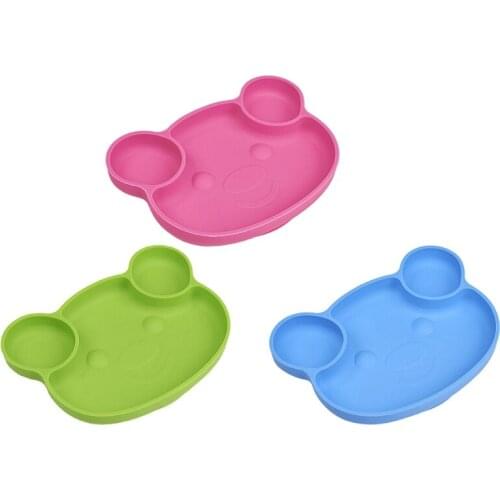 Silicone Divided Dishes For Kids Toddler Plates Portable Fist Stage Feeding Supplies Toddler Plates Suction Kids Plate