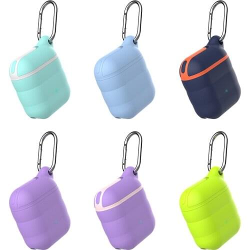 Silicone Case For Apple Airpods 1/2 Cover Protective Earphone Case Silicone Bluetooth-compatible Waterproof Headphone