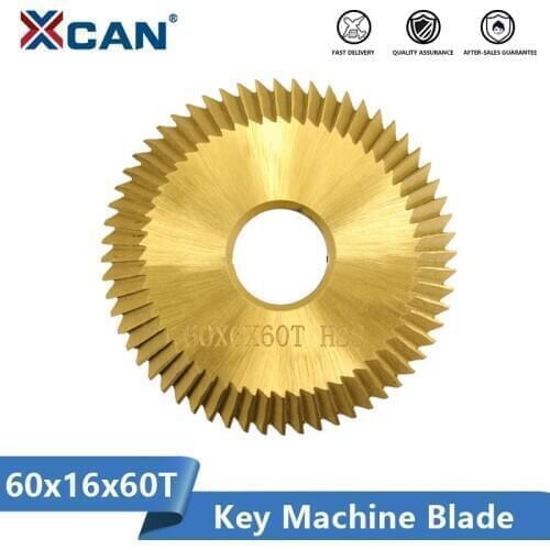XCAN Key Cutting Blade 60x6x16x60T TiN Coating HSS Key Cutting Machine Cutter Locksmith Tool Key Duplicate Machine Blade