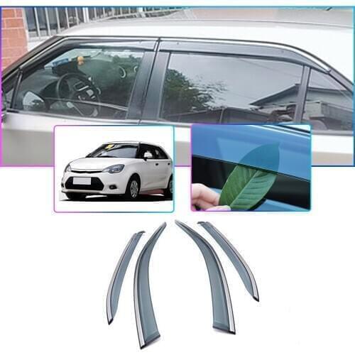 For MG3 2011 2012 2013 2014 2015 2016 2017 Wind Deflectors Smoke Car Side Window Visors Sun Rain Guard Car window accessories