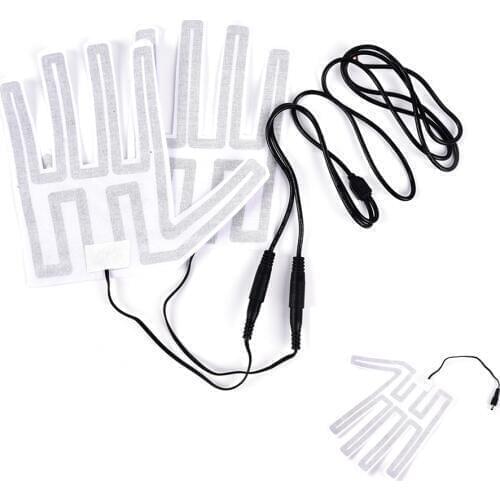 18*18cm 1 Pair 12V Winter Outdoor Thermal Warm Mittens Heater for Gloves Pad Gloves Heated Pads Electric Heating Element