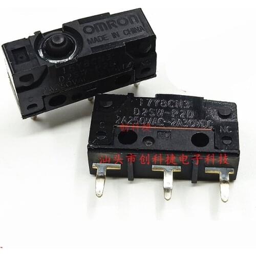 10 Pieces D2SW-P2D 2A 3-Pin Dustproof And Waterproof Micro Switch Limit Travel Switch