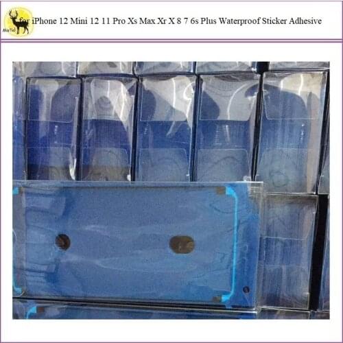 100pcs Waterproof Sticker For iPhone 12 6S 7 8 7P 8P 11 Pro Plus X XS MAX XR LCD Display Frame Bezel Seal Tape Glue 3M Adhesive