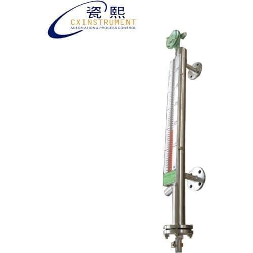 1100mm side mounted magnetic level meter SS316 for oil with 4-20mA output