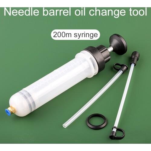 200cc Car Oil Fluid Extractor Filling Syringe Bottle Transfer Manual Pumping ATV Boat Oil Fluid Transfer Hand Pump Tools