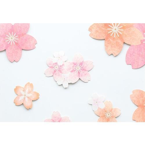 40packs/lot Cute Small Fresh Beautiful Cherry Blossoms Decoration Paper Stickers for Diary Scarpbooking Label Sticker