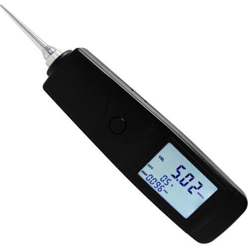 Digital Vibration Meter Tester Piezoelectric Sensor 3 Parameters Acceleration, Velocity, Displacement 10Hz-10kHz Frequency Range