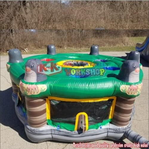 Giant Inflatable Human Whack A Mole Interactive Outdoor Inflatable Whack Sport Game Kids Inflatable Bouncer For Party