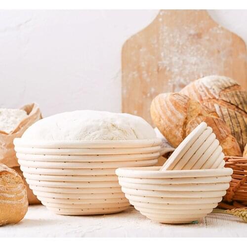 Bread Basket Rattan Breadbasket Liner Clot Round Oval Fruit Tray Dough plate set for Food Storage Container kitchen organizer