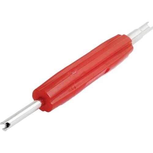 Red Plastic Handle Double Ends Tire Valve Stem Core Remover Installing Tool