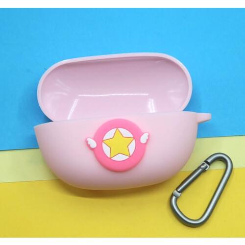 Cartoon Cute Protective Cover Silicone Case With Carabiner For SONY WF-SP800N Truly Wireless Earphone Cover