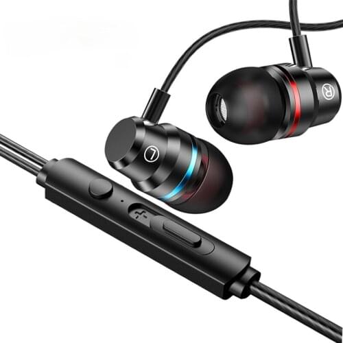 3.5mm Inear Earphone Wired Control Earbud With Mic Gaming Headset For xiaomi Smart Phone Earphone Sport Music headset