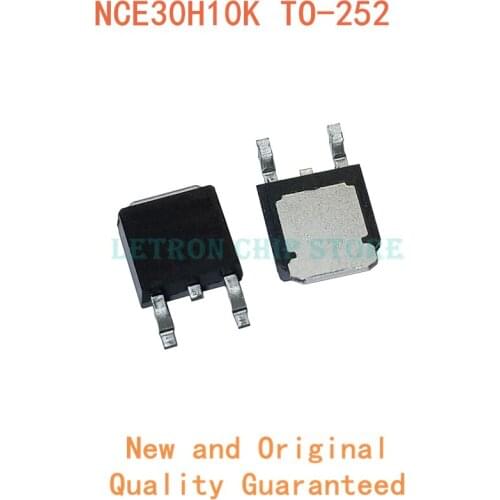 10PCS NCE30H10K TO-252 100A 30V N-CH TO252 DPAK SMD MOSFET new and original IC Chipset