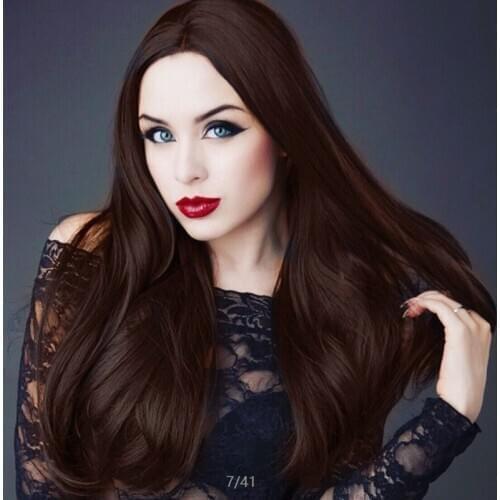 Afro Non-Lace Wig Full Lace Wigs Long Black Brown Blonde Straight Synthetic Wigs Hair Wholesale Glueless Cosplay Wigs for Women