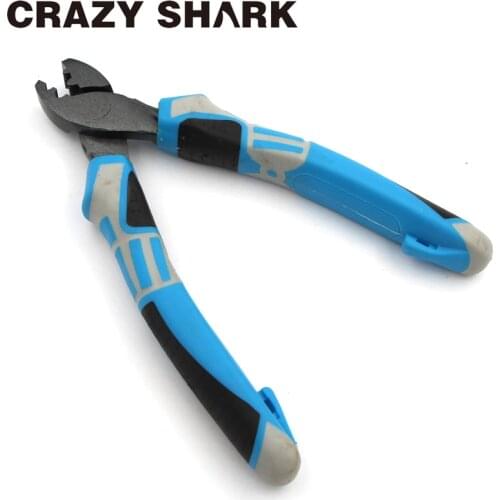 Crazy Shark Fishing Crimping Pliers Crimp Barrel Sleeves High Carbon Steel Tackle for Grip Hooks Goods For Fishing Tools