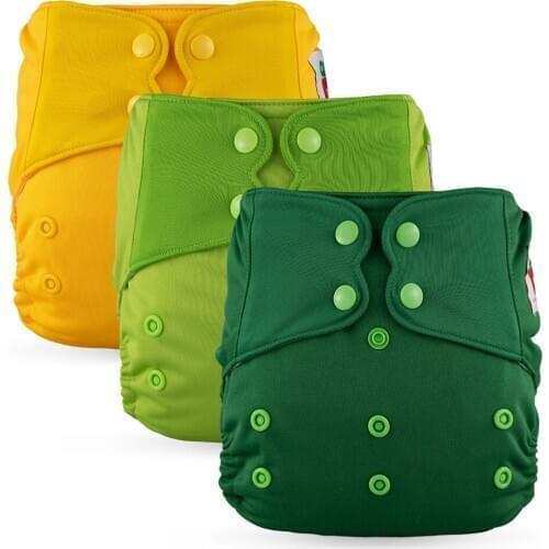 Elf Diaper New AIO High Quality Diaper with Sewed in Insert Pocket Diaper Snap Cloth