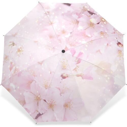 Fully Automatic Umbrella Rain women Parasol Dreamlike Flower Anti-UV folding Quality Windproof Strong pattern Brand Rain Gear
