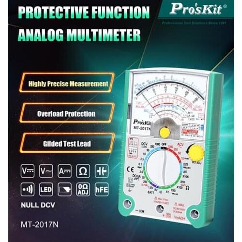 Proskit MT-2017N pointer multimeter mechanical multimeter high precision 24/26 gear mechanical multimeter