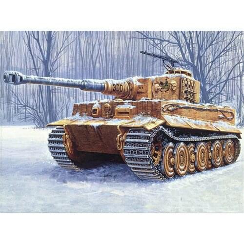 2021 Direct Selling Rushed Paintings Single Resin Manual Diy Round Drill Full Hanging Painting Snow Tank Diamond