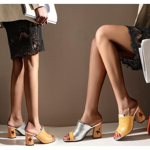 Women Sandals Fashion Beautiful High Heels Sandals Ladies Summer Shoes yellow white black Plus Size 40 41 45 47 zapatos de mujer