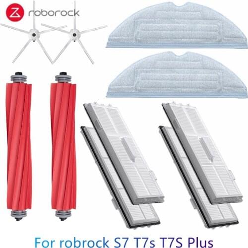 Mop / filter screen / main brush / side brush, suitable for Xiaomi roborock S7 T7 plus vacuum sweeping robot accessories