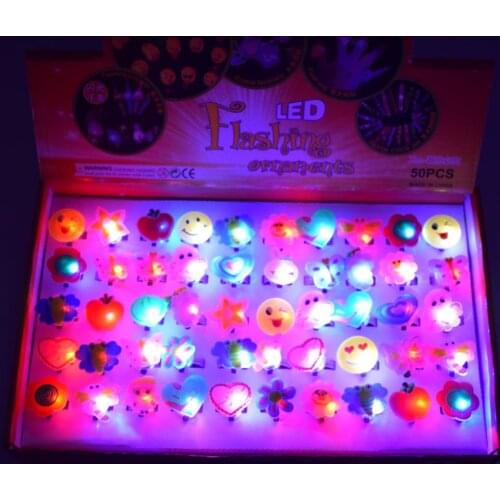 Luminous Rings Stars Shine In The Dark Childrens Toys Flash LED Cartoon Lights Glow In The Dark Toys for Kids Toys YH2294