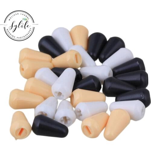 10 White 10 black 10 cream Tip Knob Cap 3.5mm For Guitar 5-way Switch