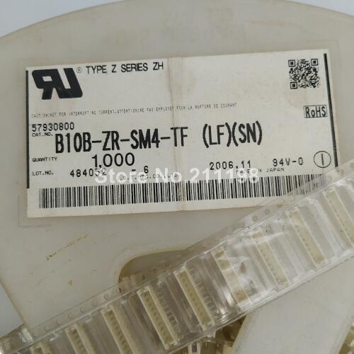 10Pcs/Lot Original B10B-Zr-Sm4-Tf(Lf)(Sn) Connector 10 Position Single Row Top Entry 1.5 Mm Smt Male Pin Shrouded Header