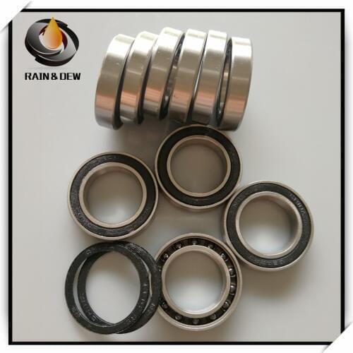 2Pcs 6802 2RS CB Hybrid ceramic ball bearing 15X24X5 Ceramic Balls Bearing 6802RS Bicycle Bottom Bearing