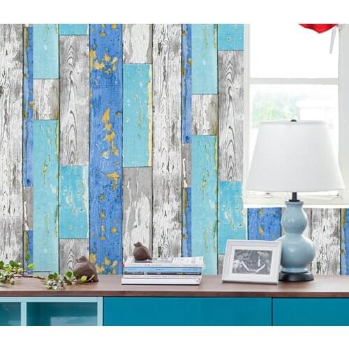 3D 0.45*6m/Roll Vintage Wood Selfadhesive Wallpaper for Walls Rolls Mural Contact Paper Living Room Kitchen Bathroom Home Decor