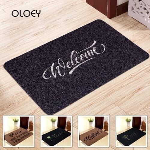 40 * 60cm Polyester Black Brown Floor Mat Non-slip Suede Soft Carpet Kitchen Living Room Floor Mat Home Decoration Floor Mat