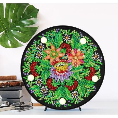 5D DIY Diamond Painting LED Lamp Christmas Special Shaped Diamond Mosaic Cross Stitch Embroidery Rhinestone Home Decor Light