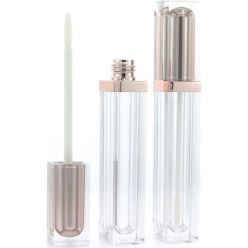 6ML Lipgloss Wand Tubes Rose Gold Silver Empty Cosmetic Containers Lipgloss Packaging Lip Gloss Containers Tubes 10pcs 30pcs