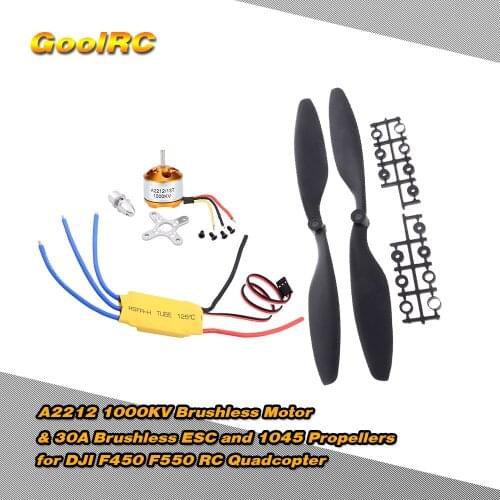 A2212 1000KV Brushless Motor 30A Brushless ESC and Pair 1045 Propeller for DJI F450 F550 Quadcopter FPV Part RC Aircraft