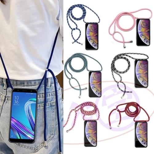 Soft Case for ZTE Blade A320 A330 A4 A7 A7S A6 Premium Lite L7 L8 Axon 10S 10 Pro Phone Cover Crossbody Rope Case