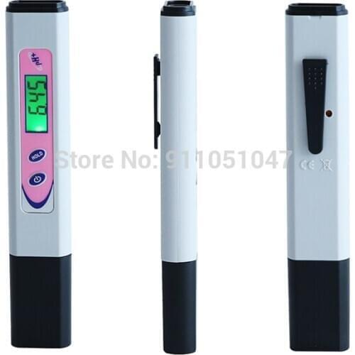 PH-961 Portable PH Meter Digital Pen Type Water PH Tester Automatic Calibration for Aquarium Pool Water Wine with LCD Backlight
