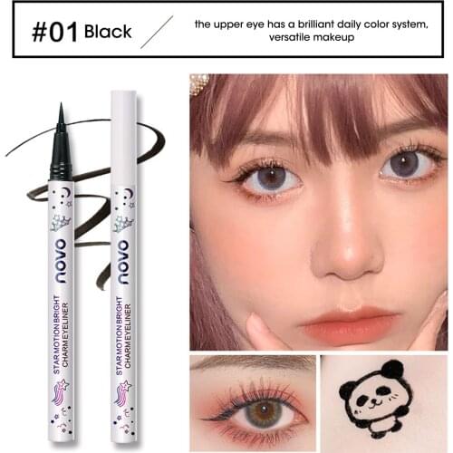 Colorful Liquid Eyeliner Eye Make Up Waterproof Long Lasting Eye Liner Easy To Wear Eyes Makeup Brown Purple Blue Color Eyeliner