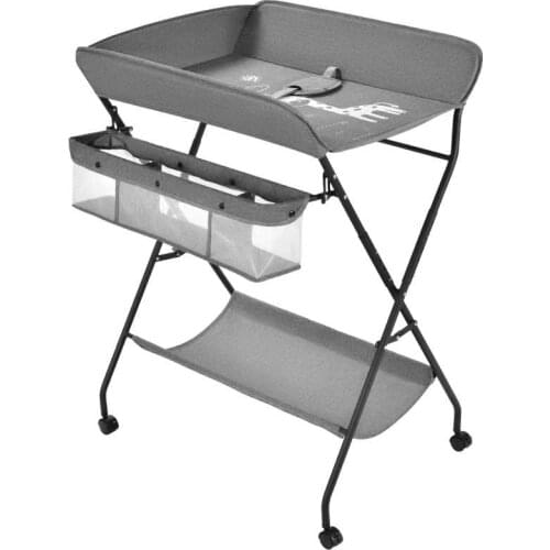 Infant Shining Baby Crib/Bed/Cot Baby Diaper Changing Table Clothes Changing Multifunction Newborn Baby Care Table Foldable Crib