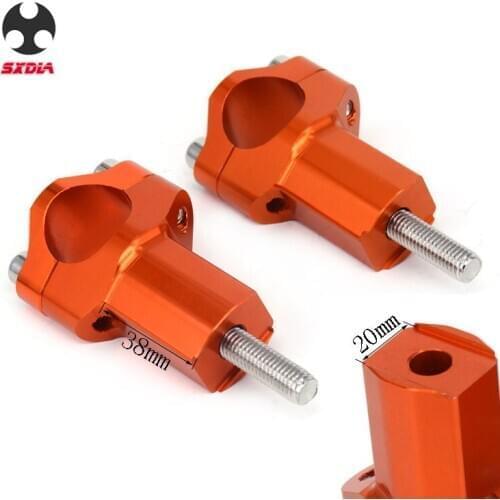 For KTM 125 150 250 300 350 400 450 530 SX SXF XC-W XCFW EXCF Motorcycle 28mm HandleBar Higher Risers Mount Clamp Thick Adaptor