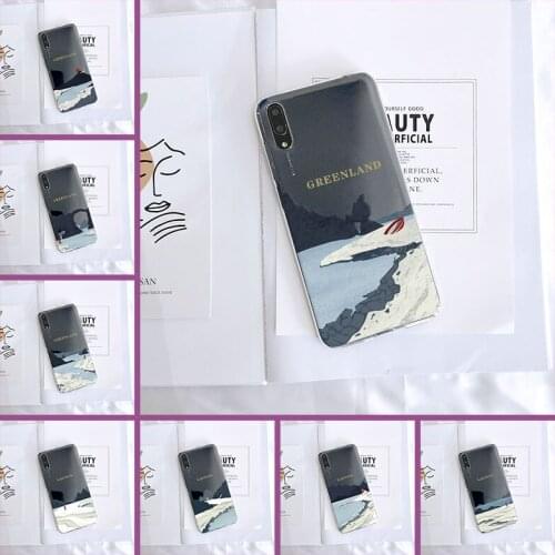 Art Mountain Aesthetic Back Cover For Huawei Y7 Y6 Y5 2019 Soft Silicone Case For Huawei Y9 Y7 Y6 Pro Prime 2019 Phone Case