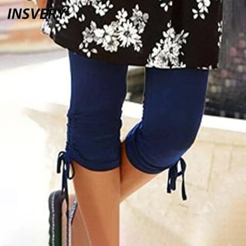 Summer Women Leggings Solid Casual Pants Women Flower High Waist Pants For Women Daily Leggings Cropped Trousers Plus Size