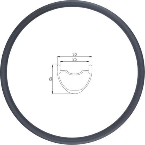 LIENGU 270g 26er MTB XC tubeless clincher 30mm x 25mm carbon rim UD matte glossy cross country mountain bicycle rim T700 T800